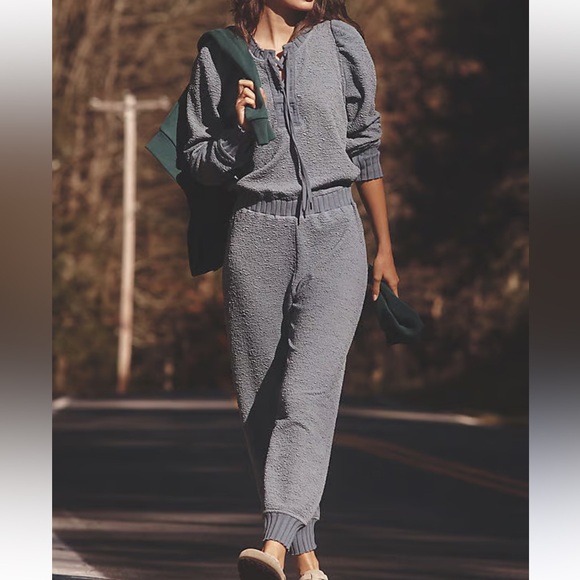 Anthropologie Pants - Anthropologie Sundays Blue Jumpsuit ladies‎ M NWT